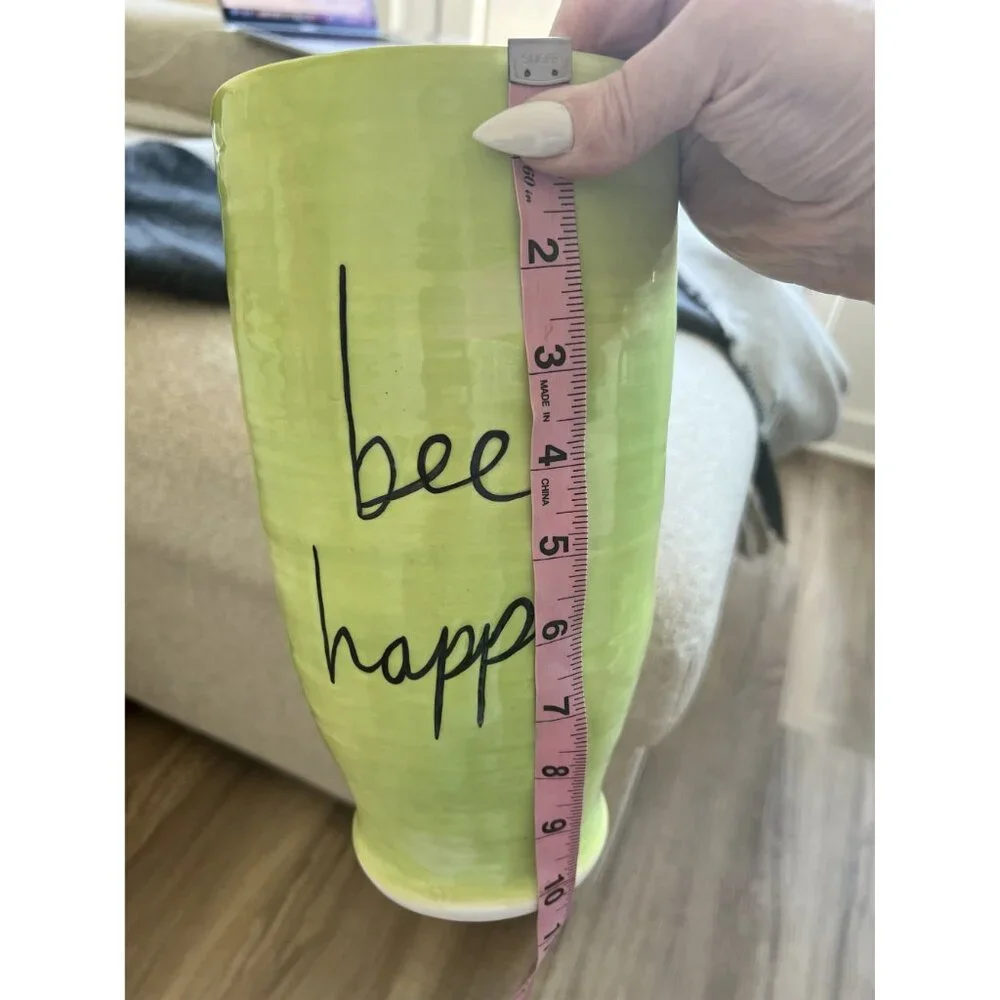FINAL CLEARANCE Sandra Magsamen By Silvestri BEE HAPPY ceramic vase in box‎